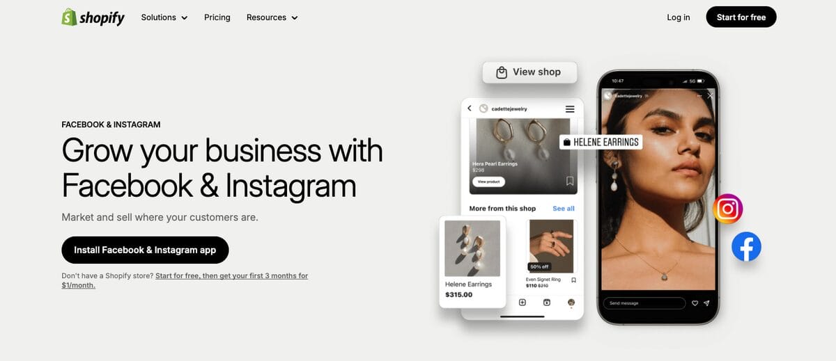 Shopify advertising and marketing budget