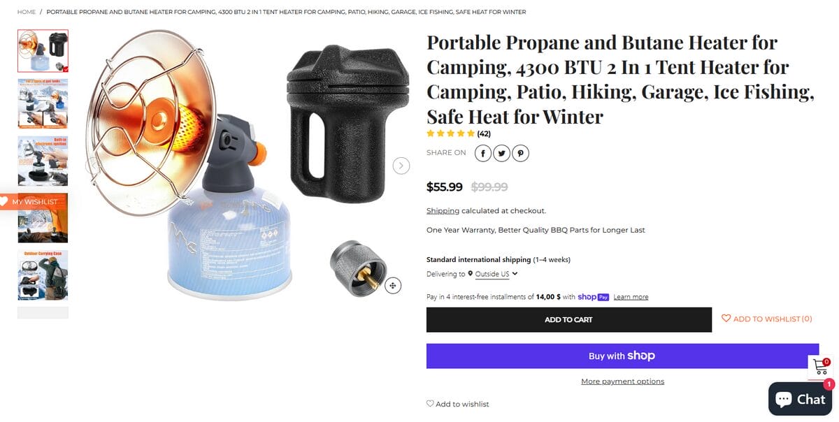 Portable Gas Stove Heater Seller Website