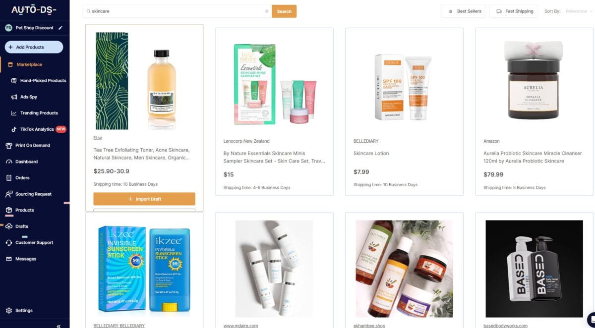 CBD products as best dropshipping niche 2026