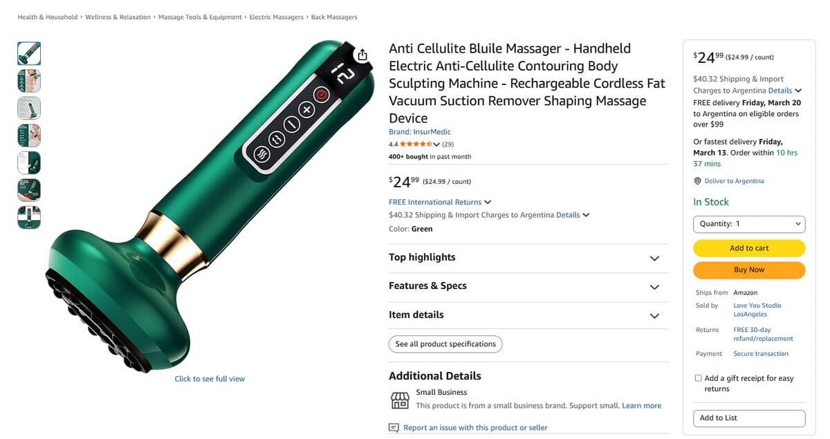 Vacuum Suction Cupping Massager