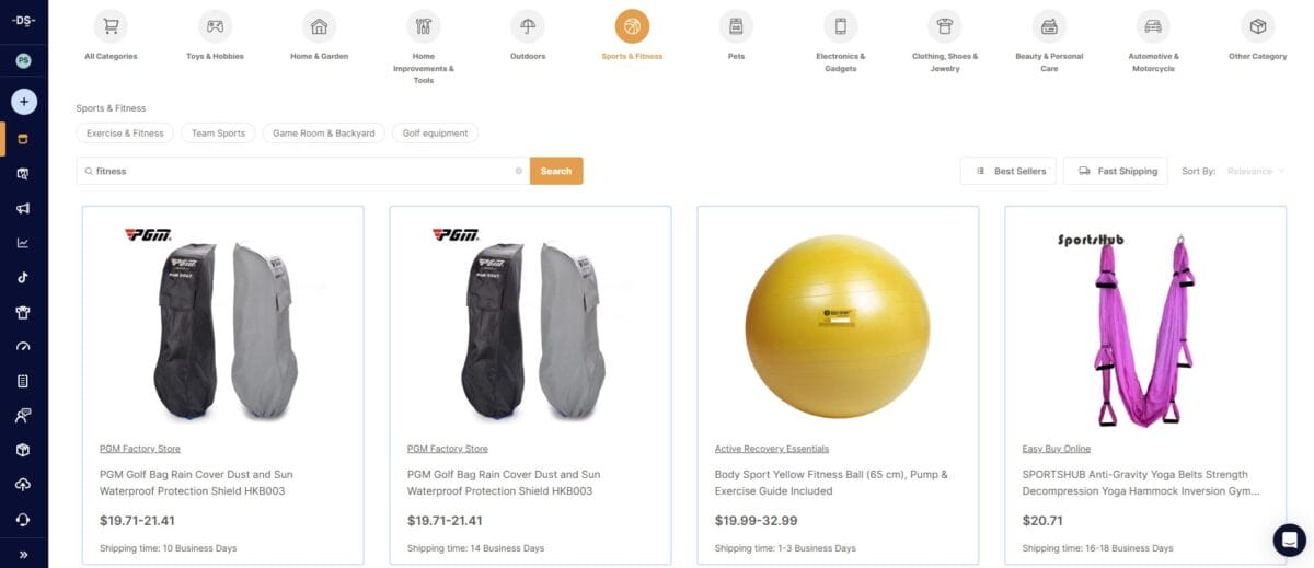 AutoDS Marketplace Dropshipping Fitness Products
