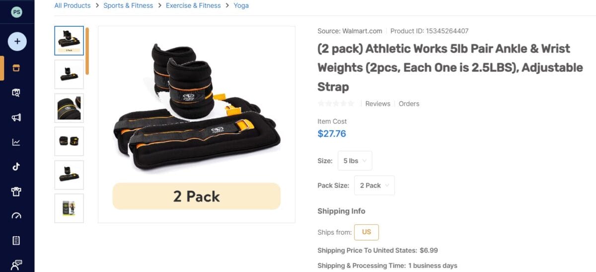  Ankle & Wrist Weights AutoDS dropshipping fitness products