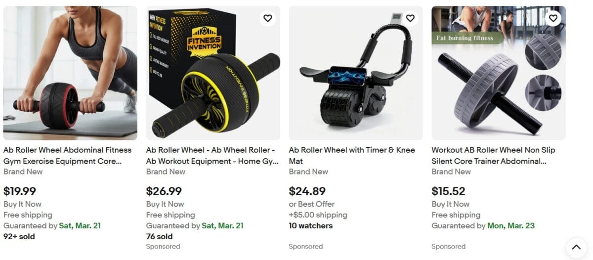 ebay ab roller wheel best fitness products
