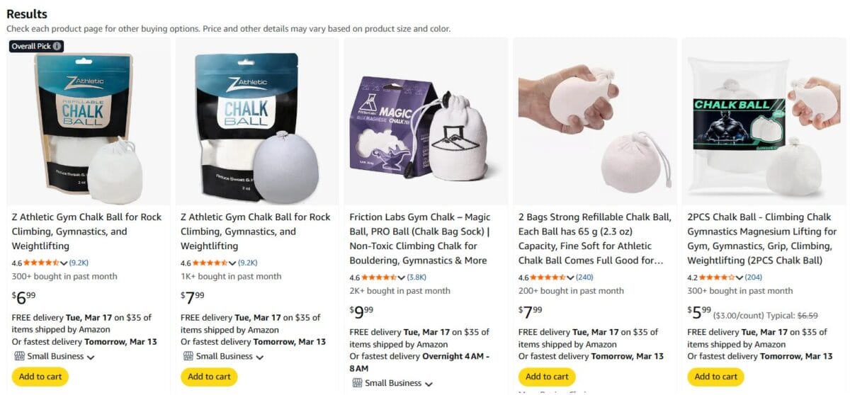 Gymnastics Chalk Balls Amazon