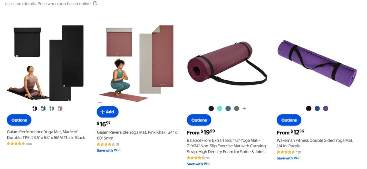 Non-Slip Yoga Mats Walmart