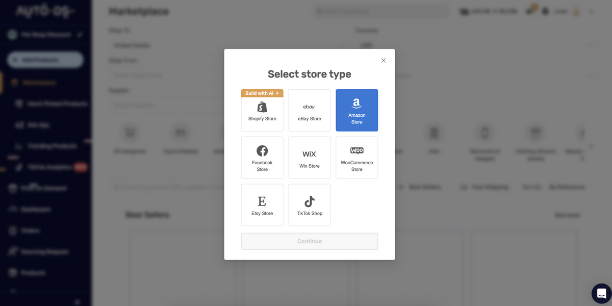 Connect AutoDS to Amazon