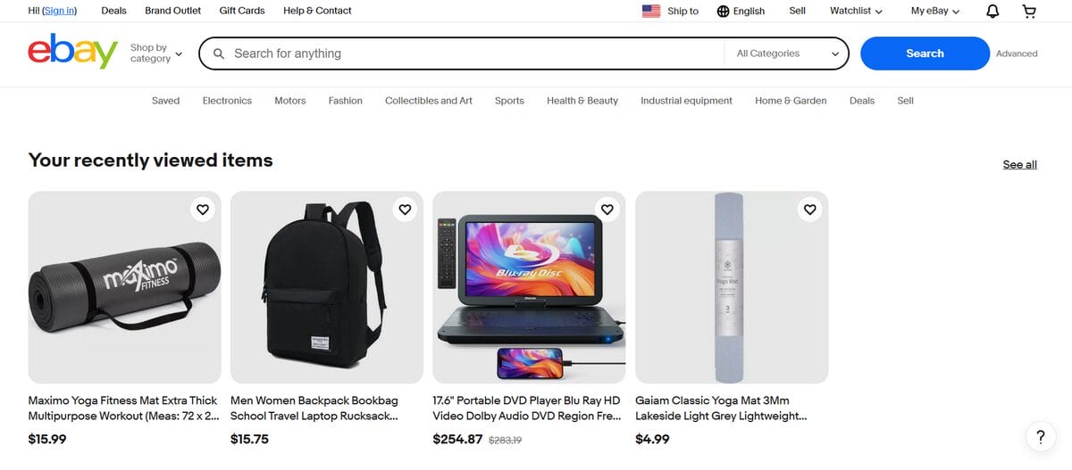 eBay as one of the fastest dropshipping suppliers