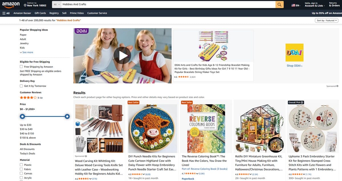 Niche Hobby and Craft Supplies Unique Niche