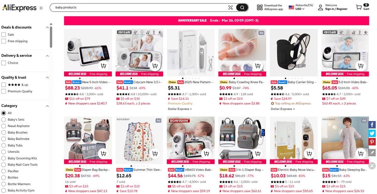 Baby and Parenting Products Unique Niche
