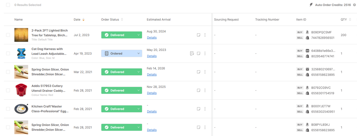 AutoDS order status and tracking updates