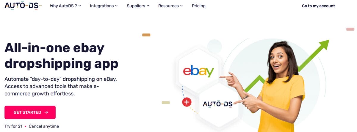 AutoDS to eBay dropshipping automation tool