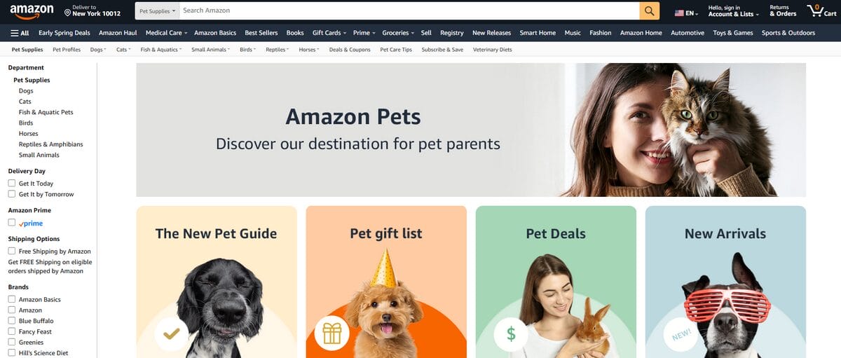 Pet supplies top items to sell on Amazon