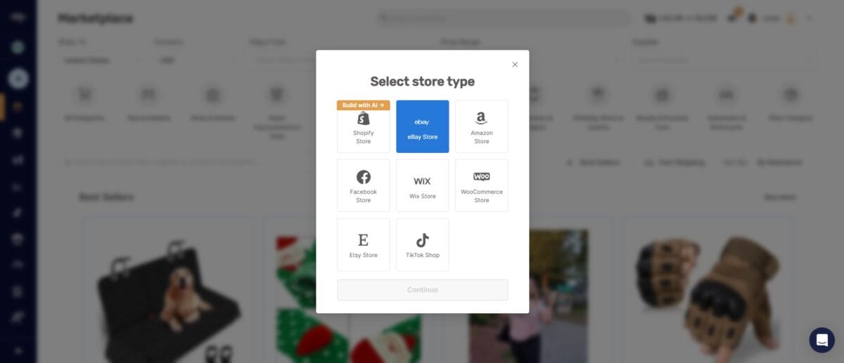 AutoDS eBay store connection