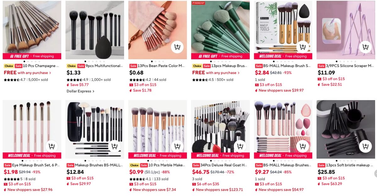 Makeup Brush Set dropshipping beauty products