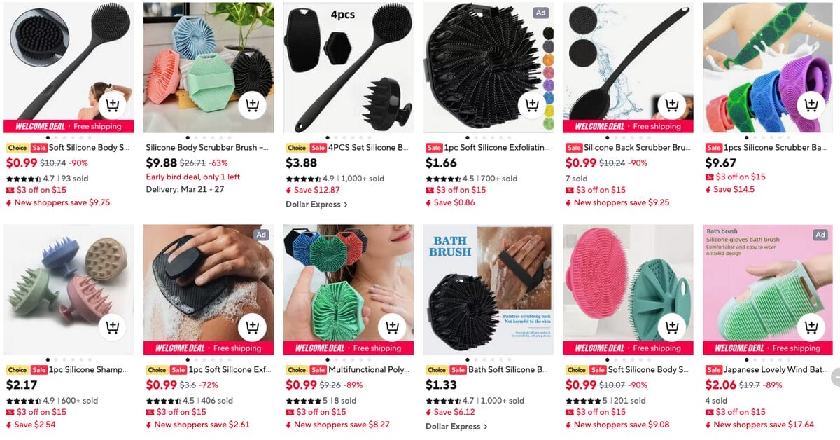 Silicone Bath Body Brush