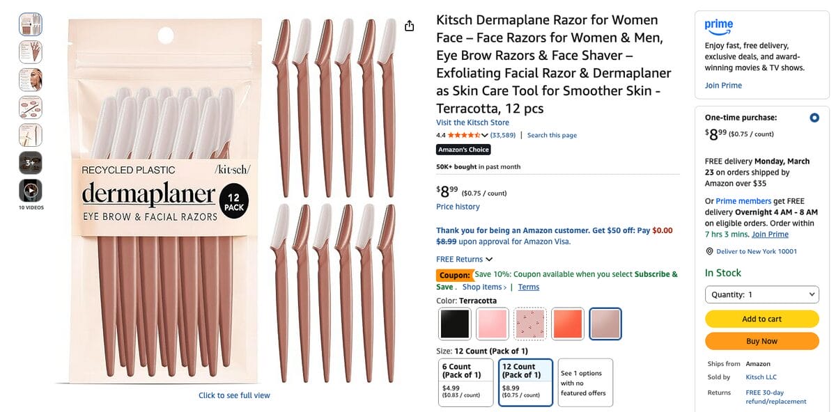 Dermaplane Razor dropshipping beauty products for Women