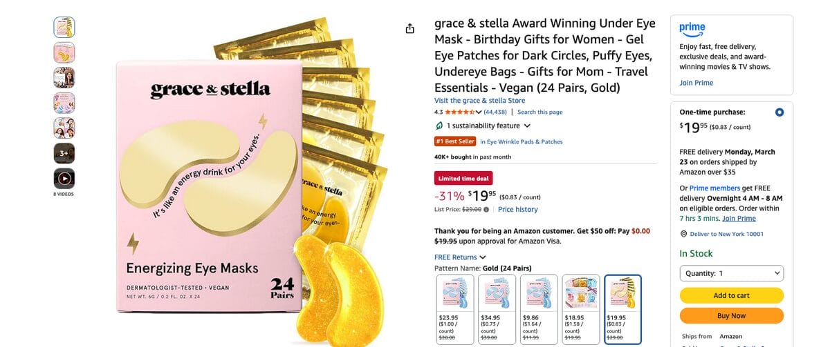 Under Eye Mask dropshipping beauty products