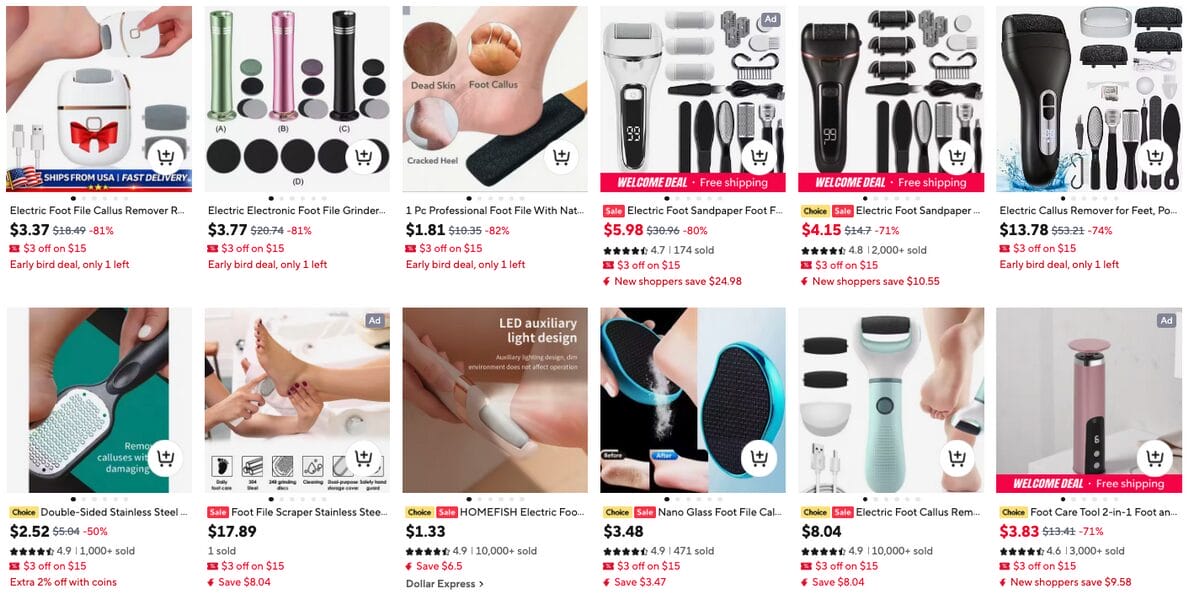Pedicure File dropshipping beauty products