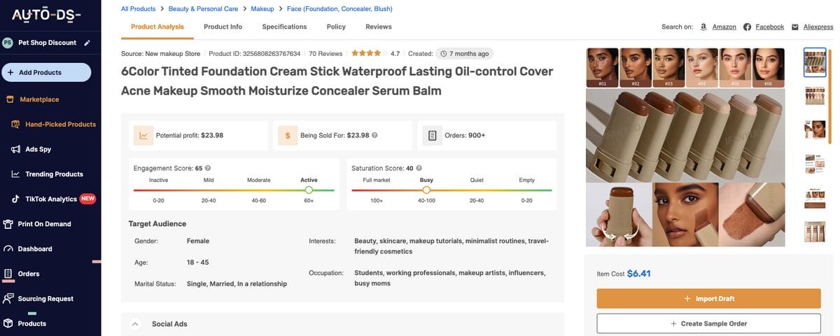 Foundation Cream Stick