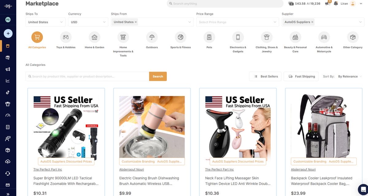 AutoDS Private Supplier best dropshipping USA supplier