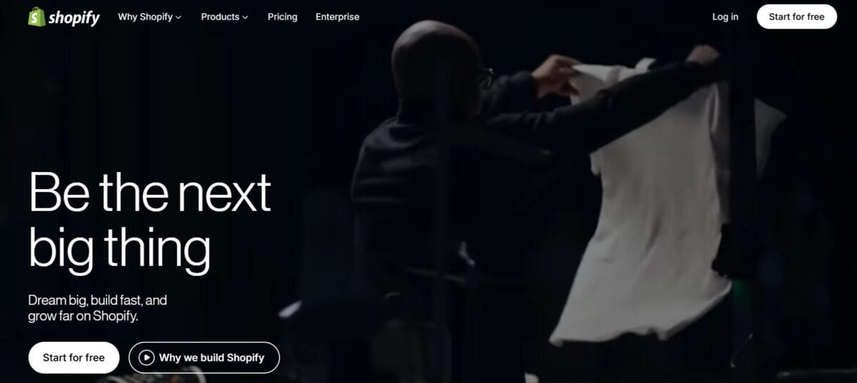 Shopify web and online selling channel