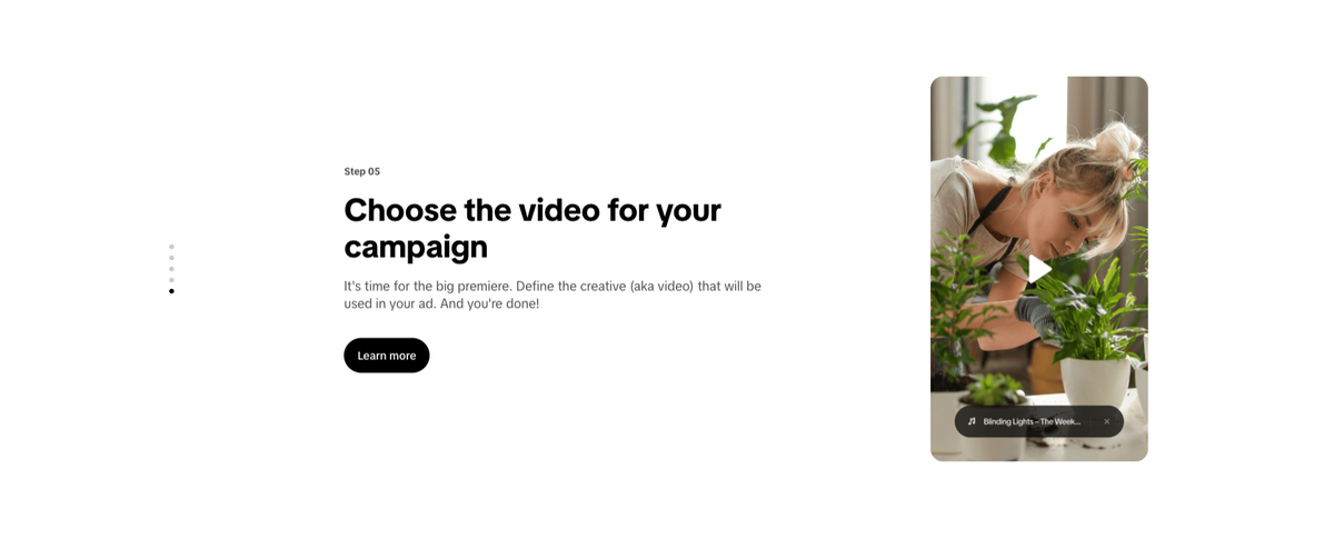 Choose TikTok ad video