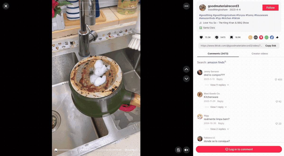 Before-and-after video for TikTok marketing dropshipping