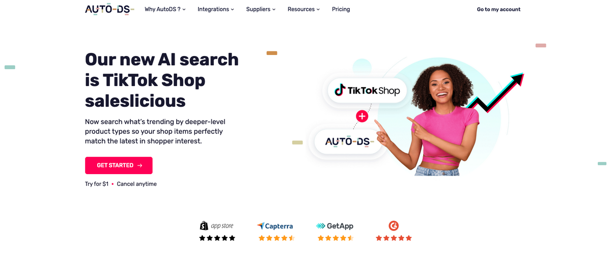 AutoDS for TikTok marketing dropshipping