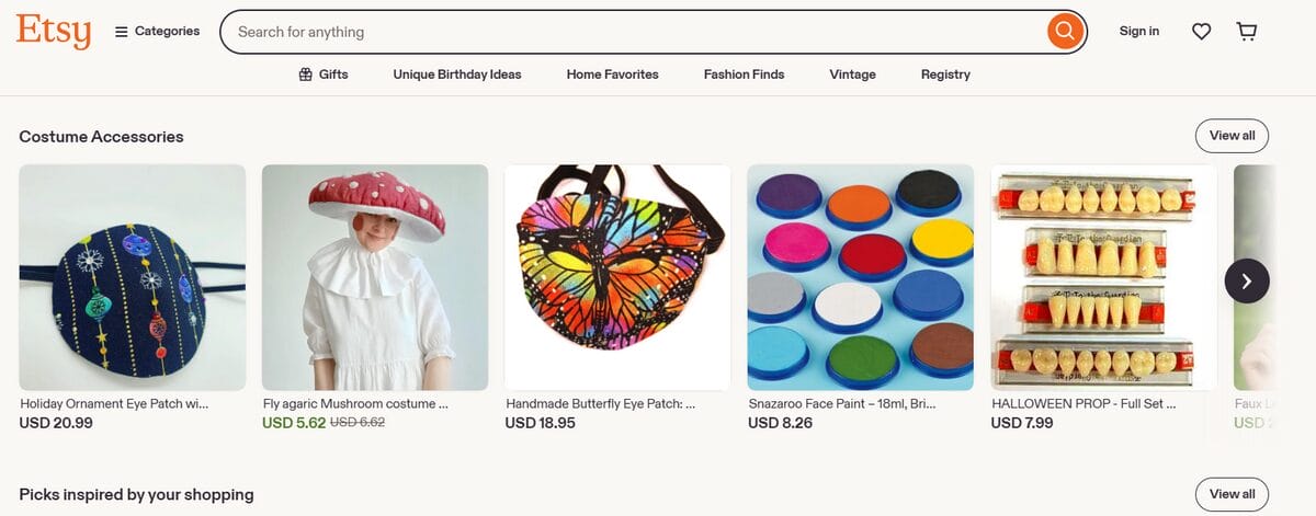 Etsy Best Dropshipping Platform