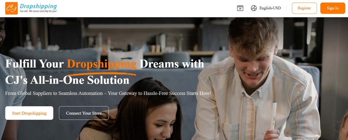 CJDropshipping Homepage