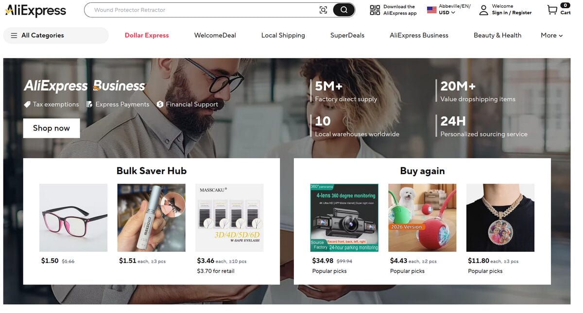 AliExpress as Shopify dropshipping supplier