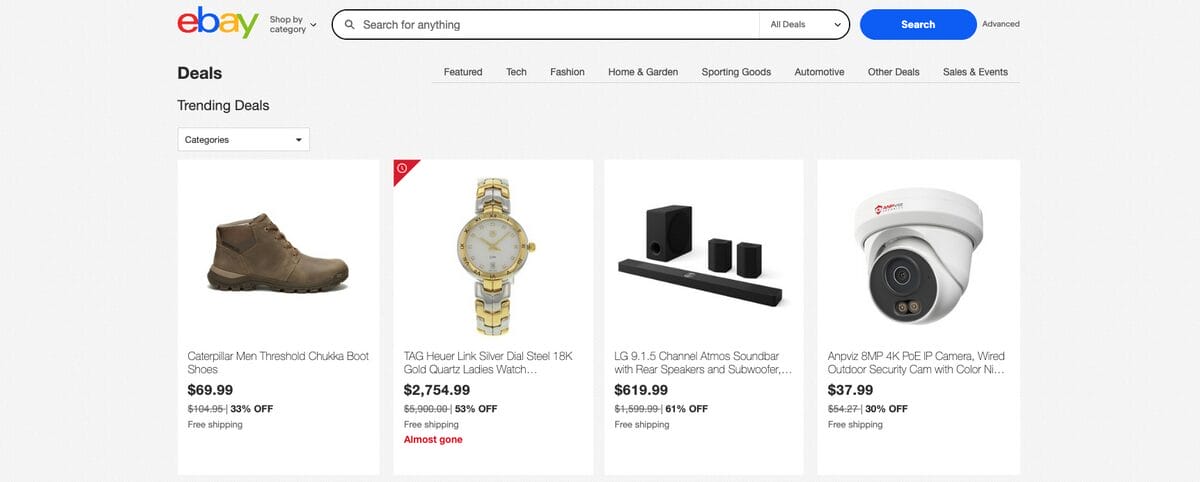 eBay Trending deals for finding ebay best sellers