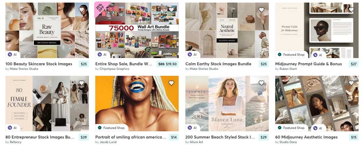 Stock photos and videos, one of the best digital dropshipping products