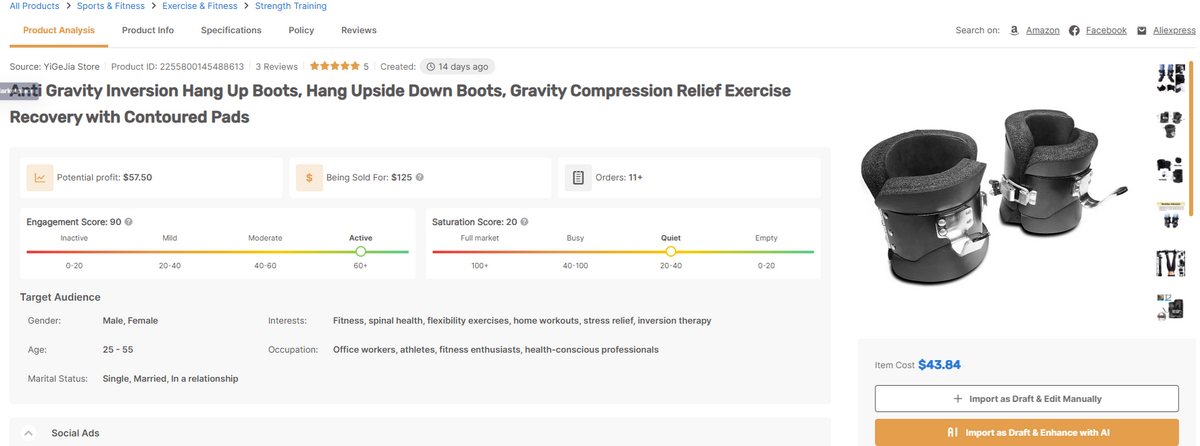 Anti gravity hang up boots best items to dropship in may 2026