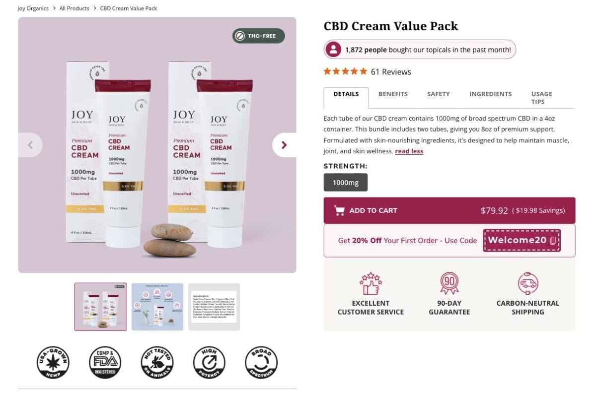 Skincare products for CBD dropshipping