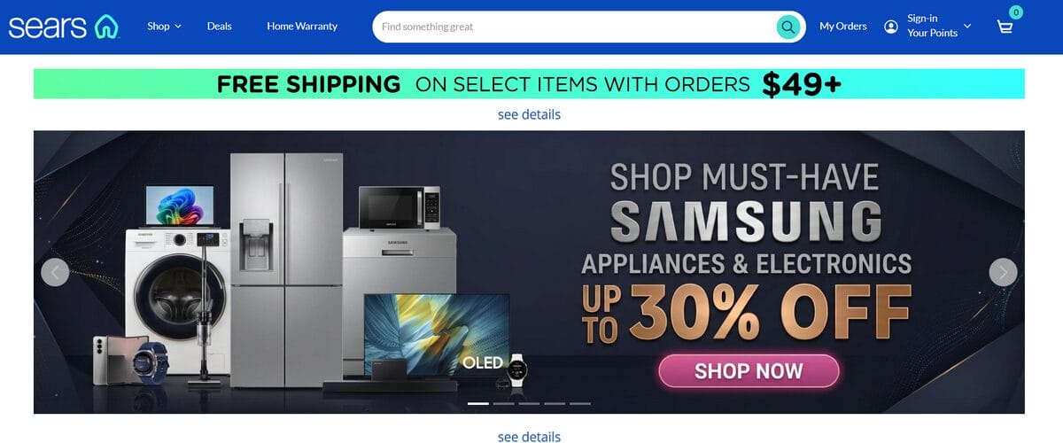 Sears free dropshipping provider