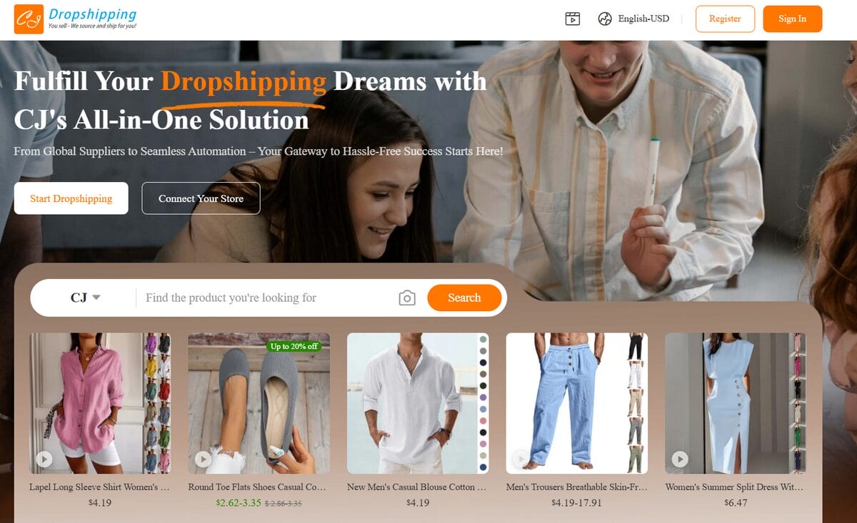 CJDropshipping top free supplier