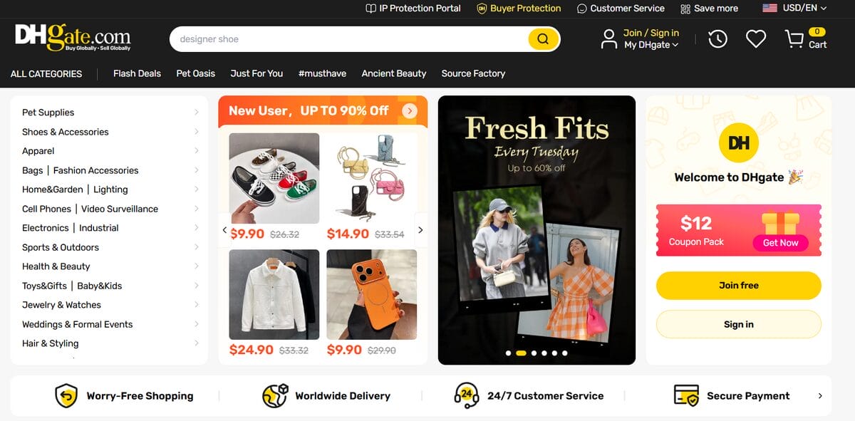 DHGate best free dropshipping supplier