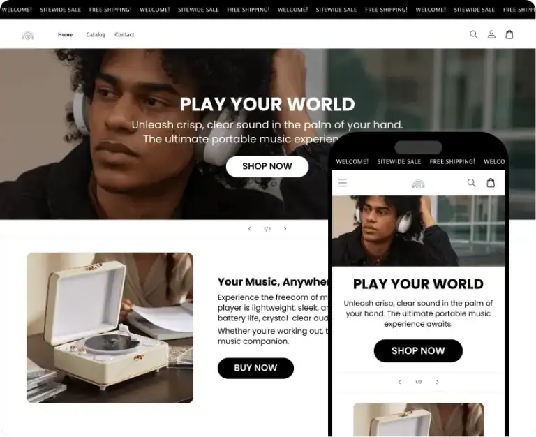 AutoDS AI Shopify Store Builder's store result