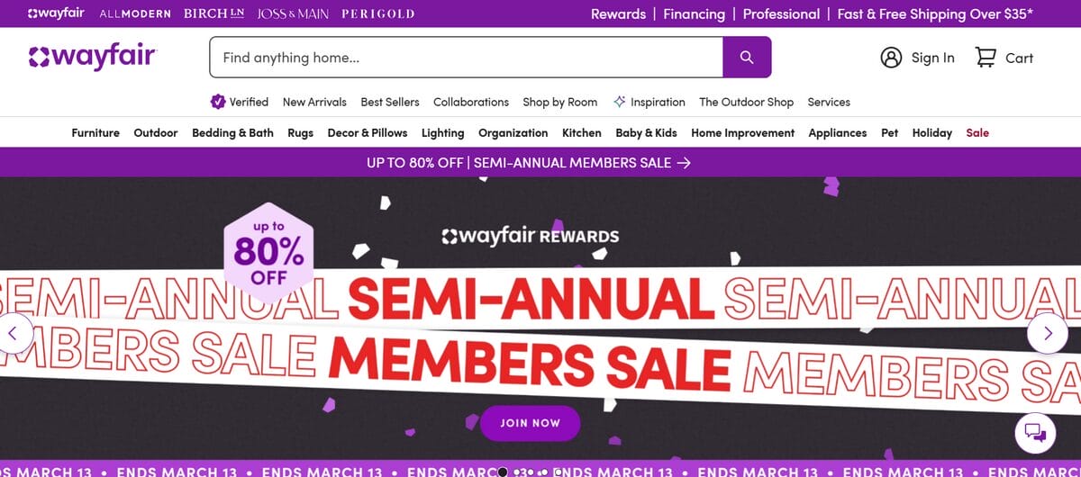 Wayfair dropship vendor