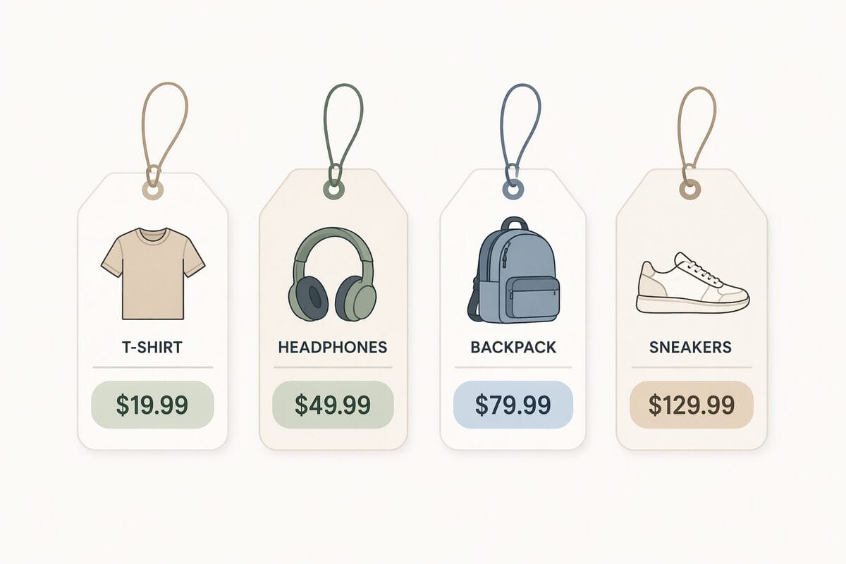 Product price range for Shopify shipping rates