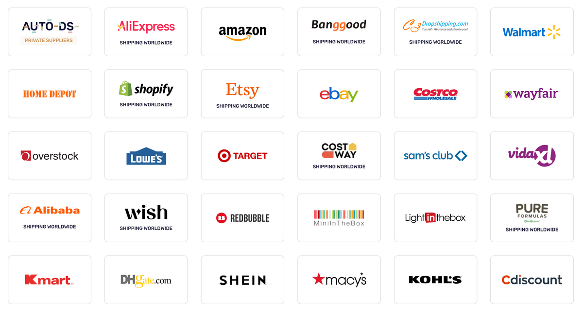 supplier selection for dropshipping