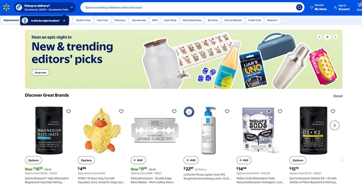 Walmart Shoe Supplier for Dropshipping