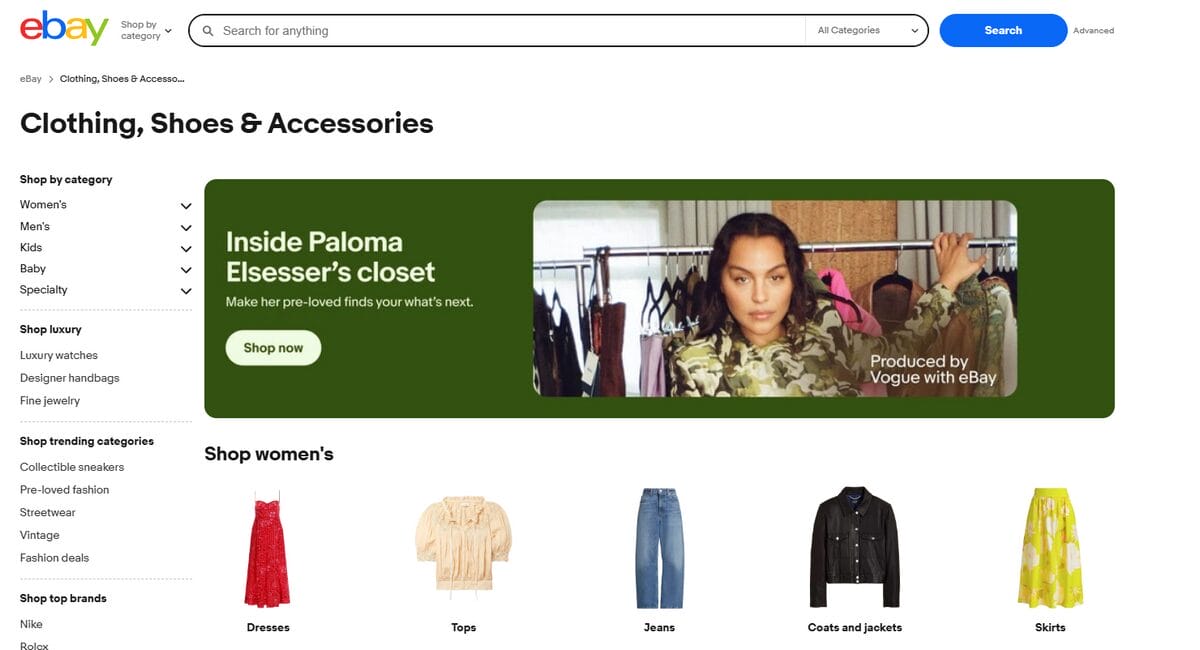 eBay Supplier for Shoe Dropshipping