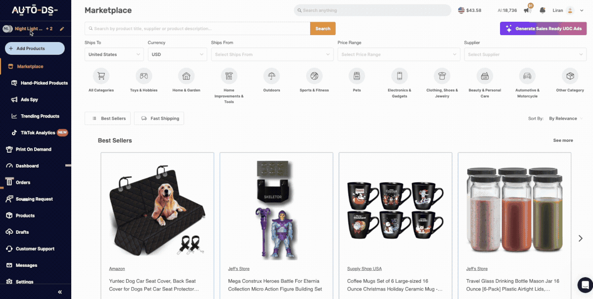 Connect AutoDS to Shopify