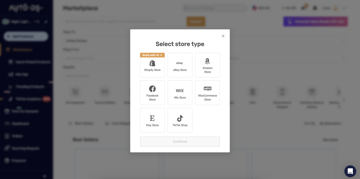 Connect Store to AutoDS