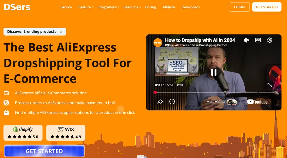 DSers platform dropshipping.com alternative