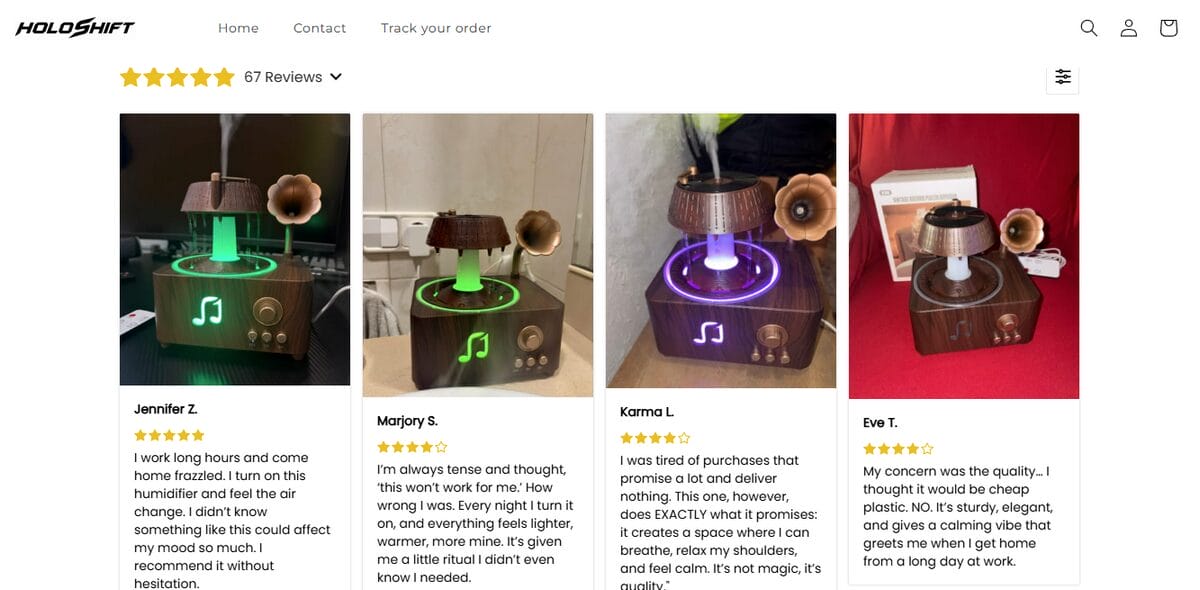 Gramophone White Noise Aromatherapy Humidifier Customer Reviews