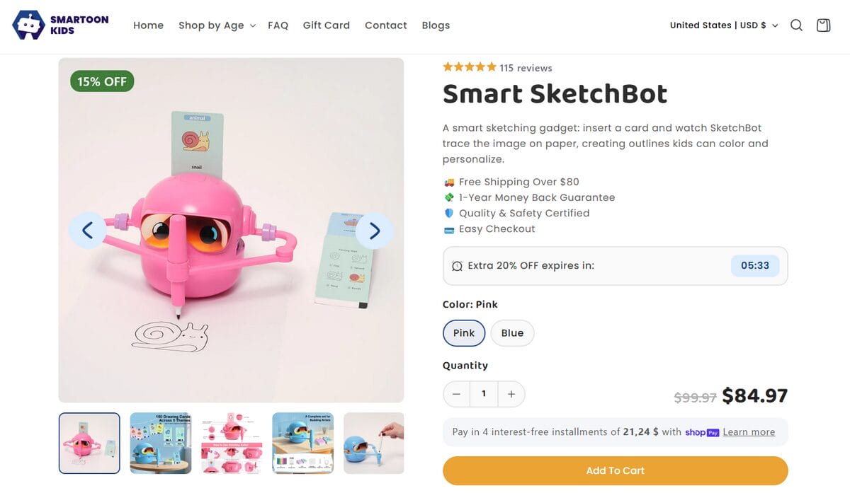 Smart Drawing Robot Seller Website