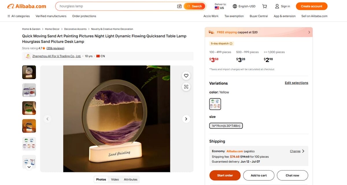 Quicksand Gravity Lamp Top Product To Dropship In June 2026